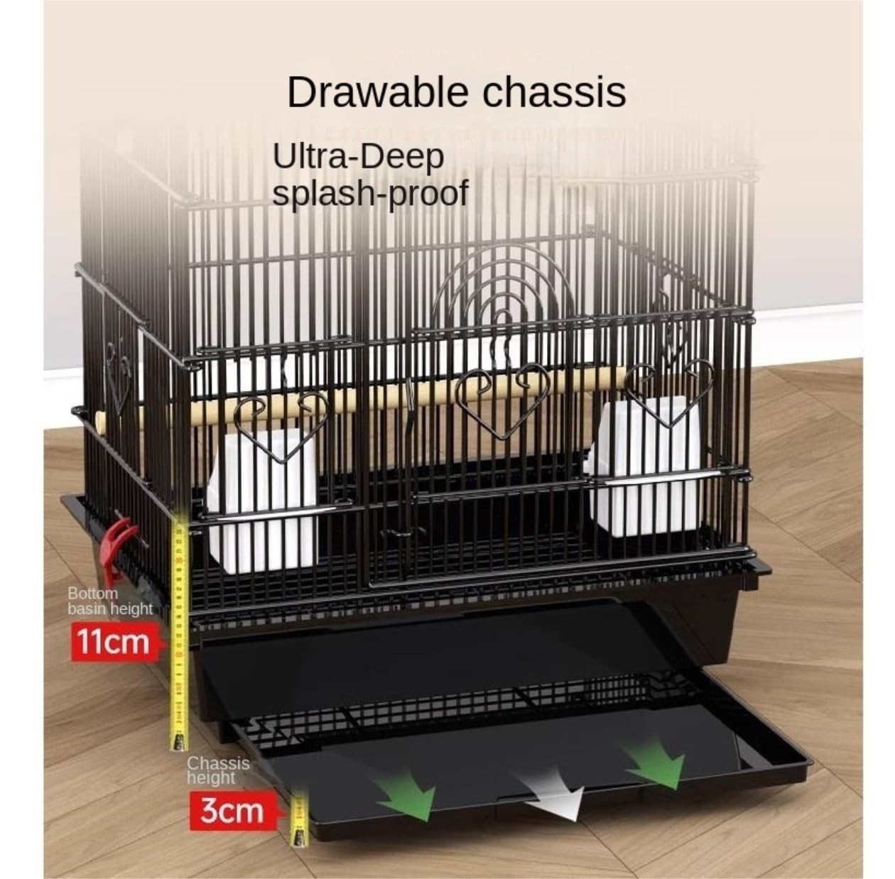 Amazon | 鳥かご 鳥 ケージ 鳥籠 36 インチ鳥かご開閉プレイパーチ